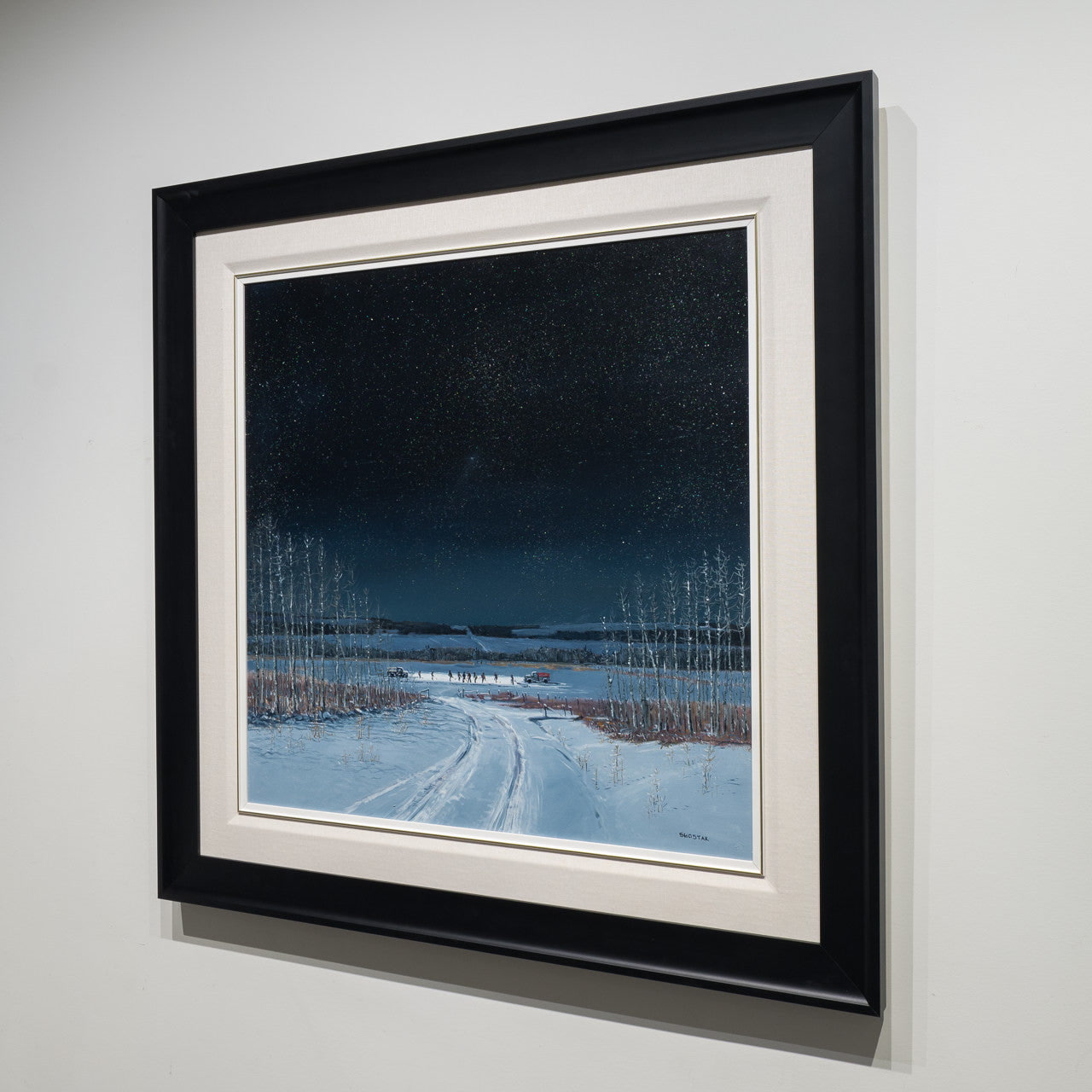 No one has to walk home | 30" x 30" Oil on Canvas Peter Shostak