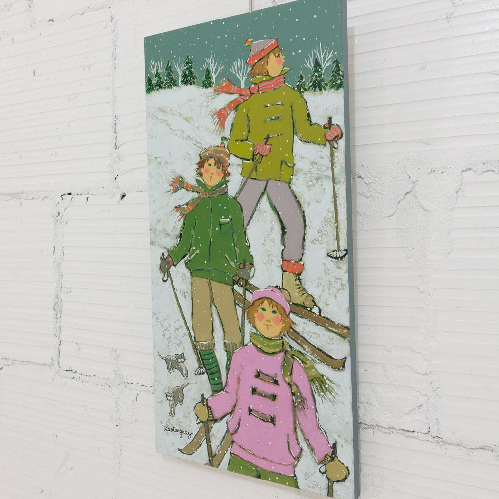 Each Weekend on the Mountain | 24" x 12" Acrylic on Canvas Claudette Castonguay