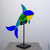 Flowstate Orca | 20" x 20" Hand fused glass with metal stand Tammy Hudgeon