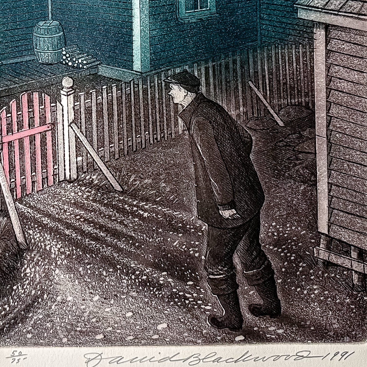 Granda Glover on Bragg's Island | 1991 | Etching 50 of 75 Etching with Aquatint on Paper David Blackwood