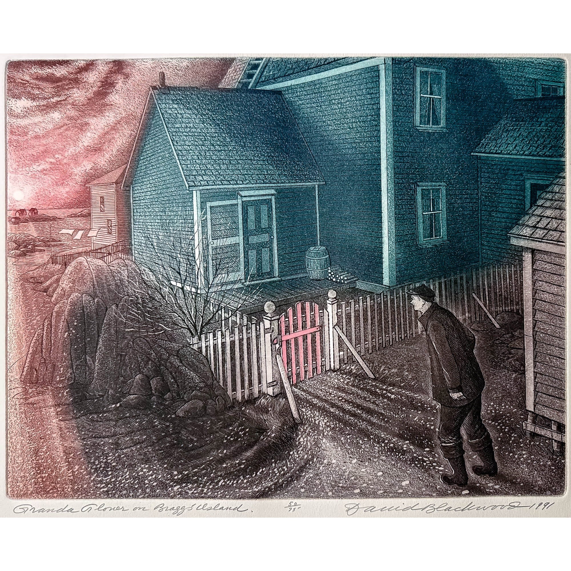 Granda Glover on Bragg's Island | 1991 | Etching 50 of 75 Etching with Aquatint on Paper David Blackwood