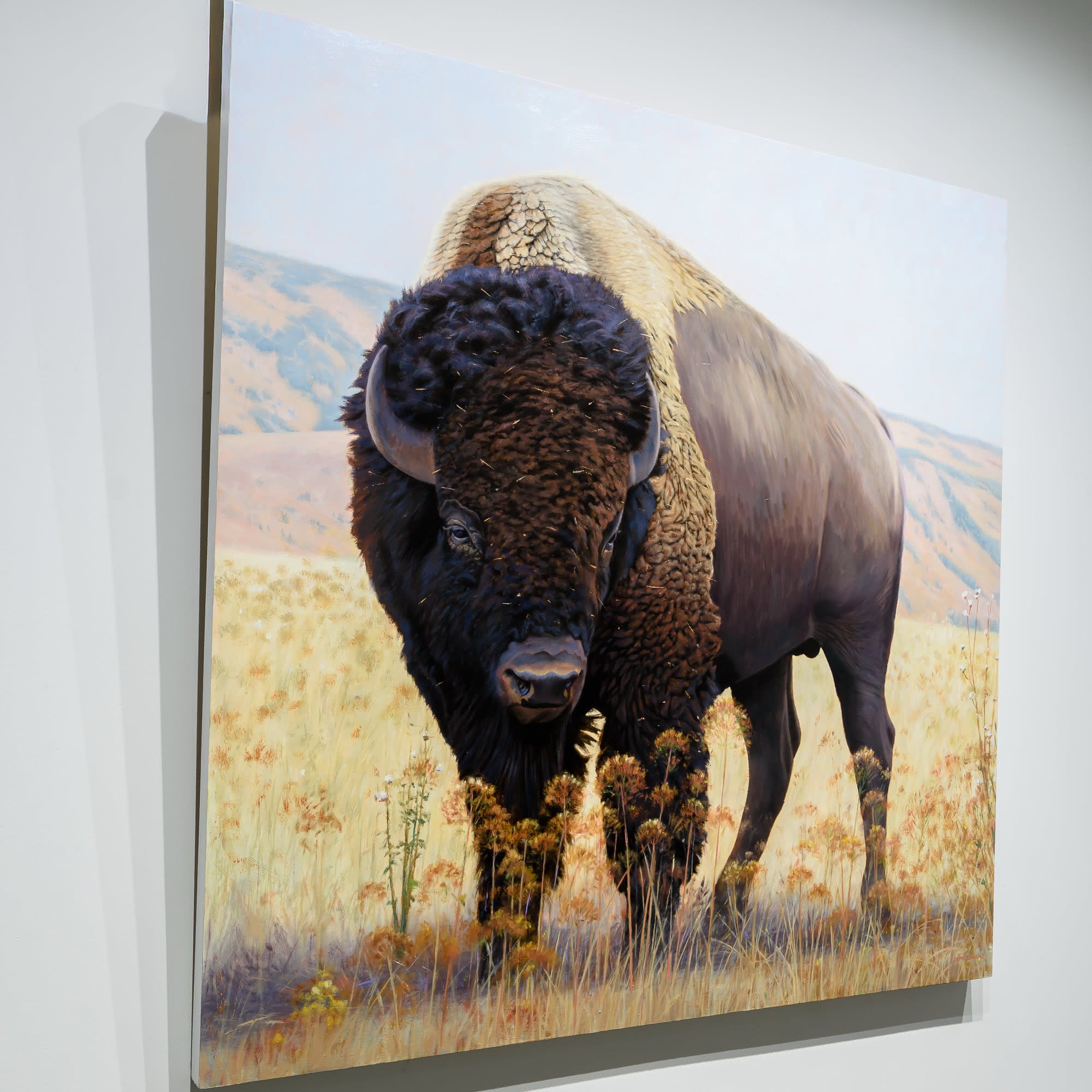 High Plains Brute | 48" x 48" Oil on Panel James Wiens