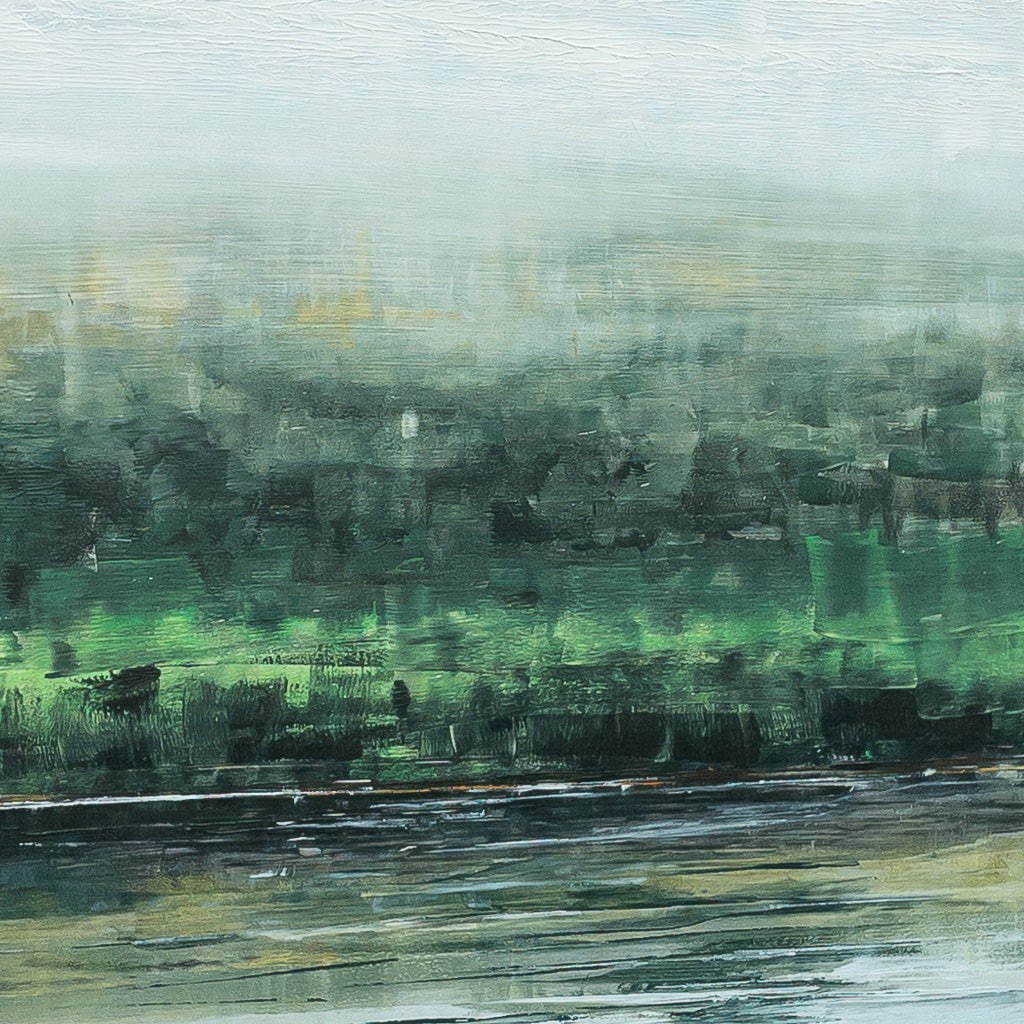 Huile à Poisson | 12" x12" Oil on Aluminum Composite Panel Nathalie Lapointe