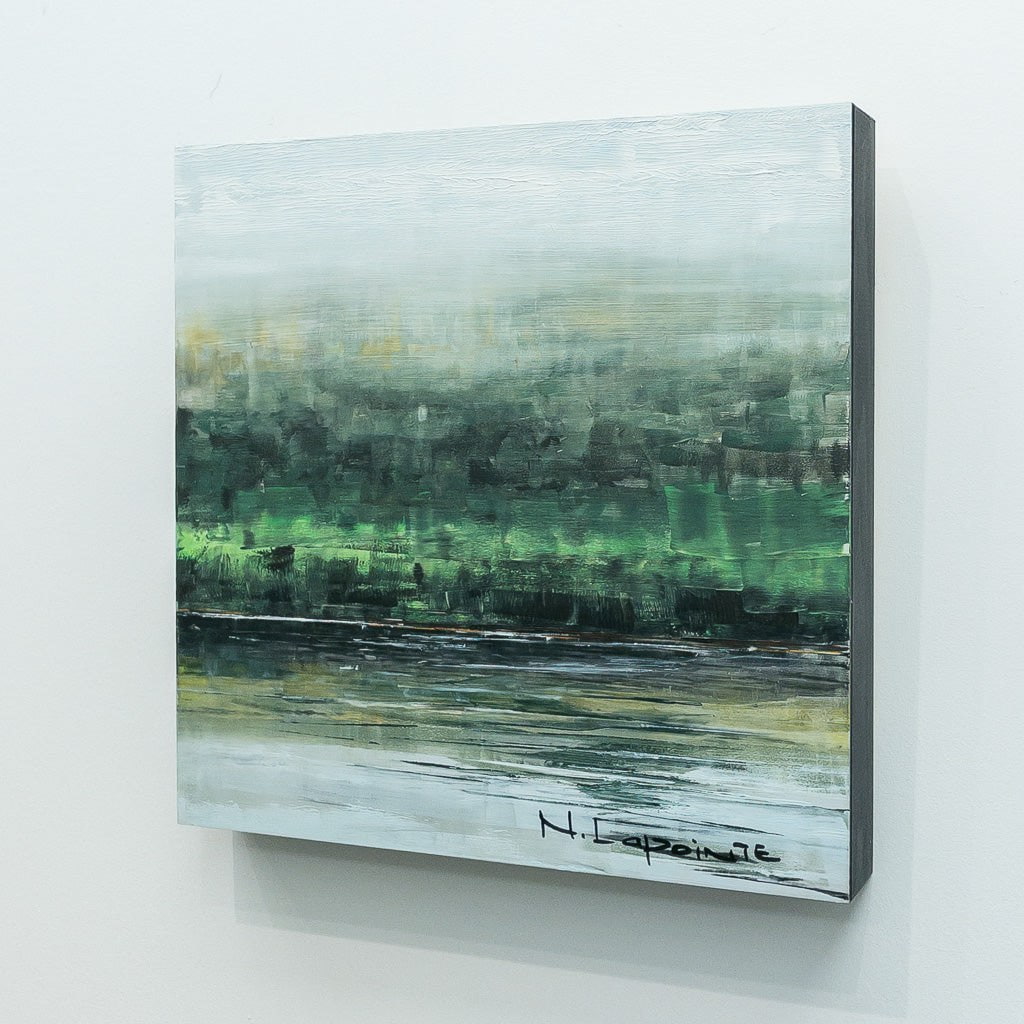 Huile à Poisson | 12" x12" Oil on Aluminum Composite Panel Nathalie Lapointe