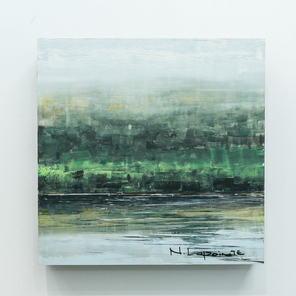 Huile à Poisson | 12" x12" Oil on Aluminum Composite Panel Nathalie Lapointe