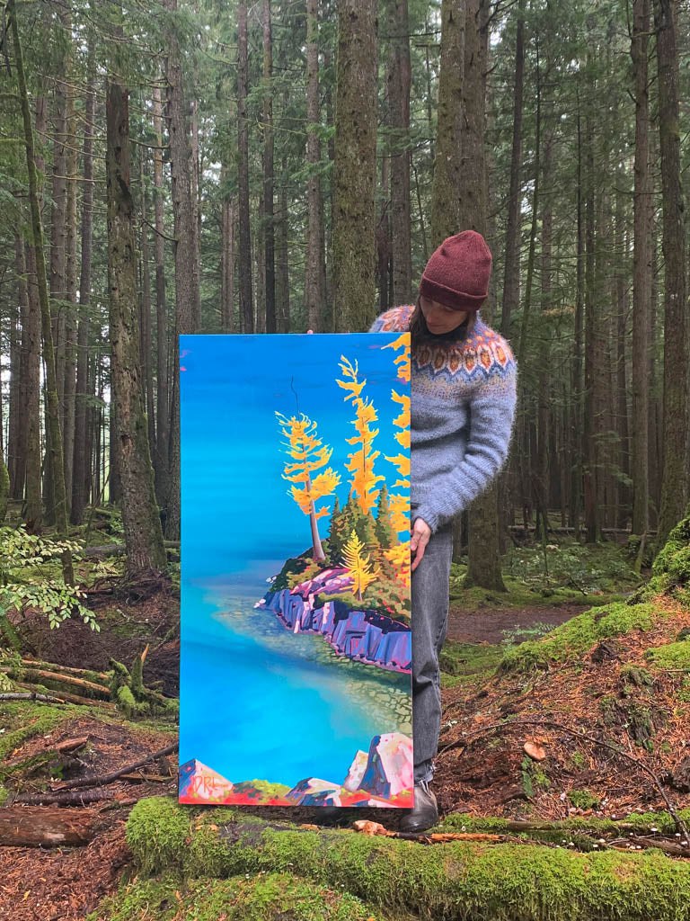 Treasure Hunt | 48" x 24" Acrylic on Canvas Jenna D. Robinson