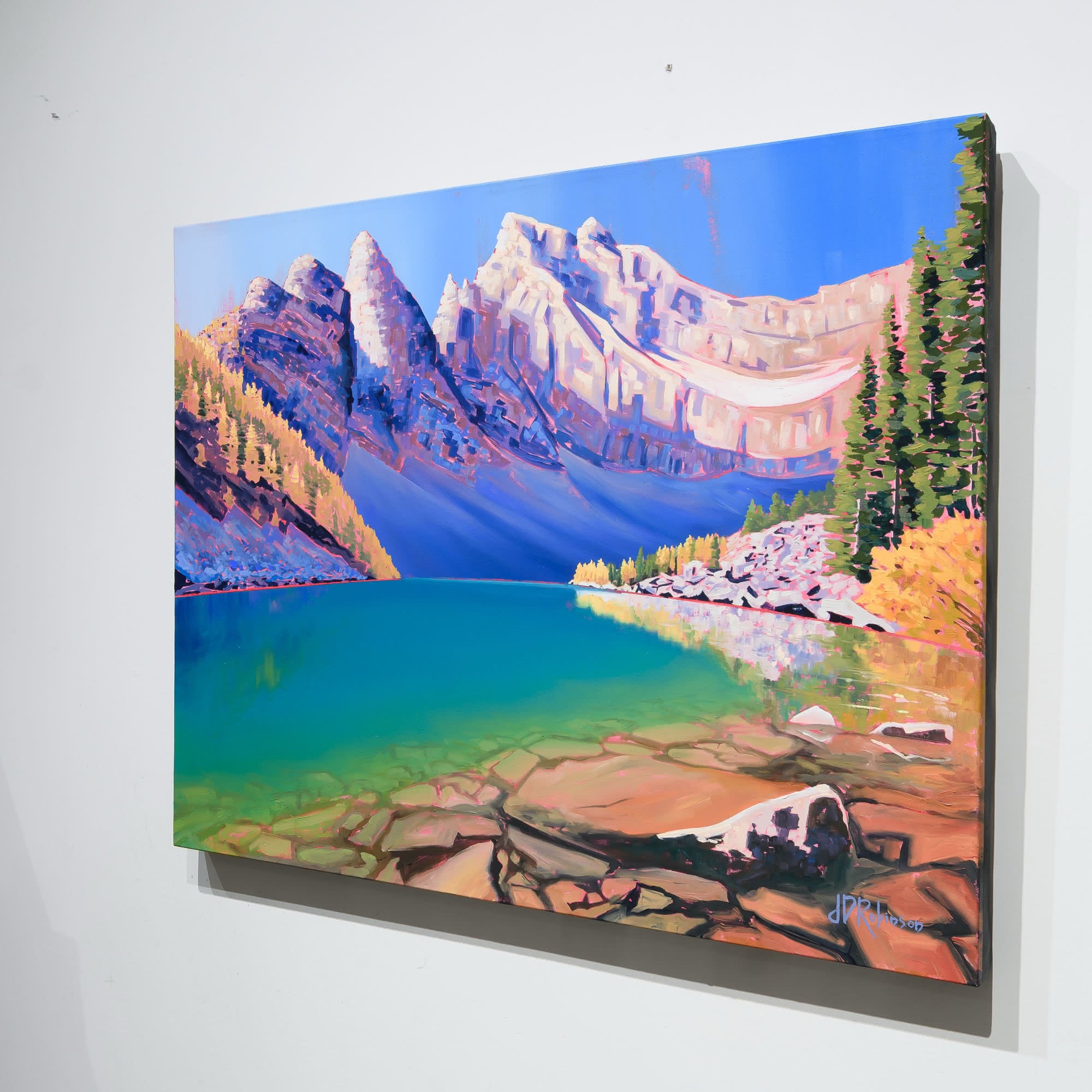 Lake Agnes | 24" x 30" Acrylic on Canvas Jenna D. Robinson