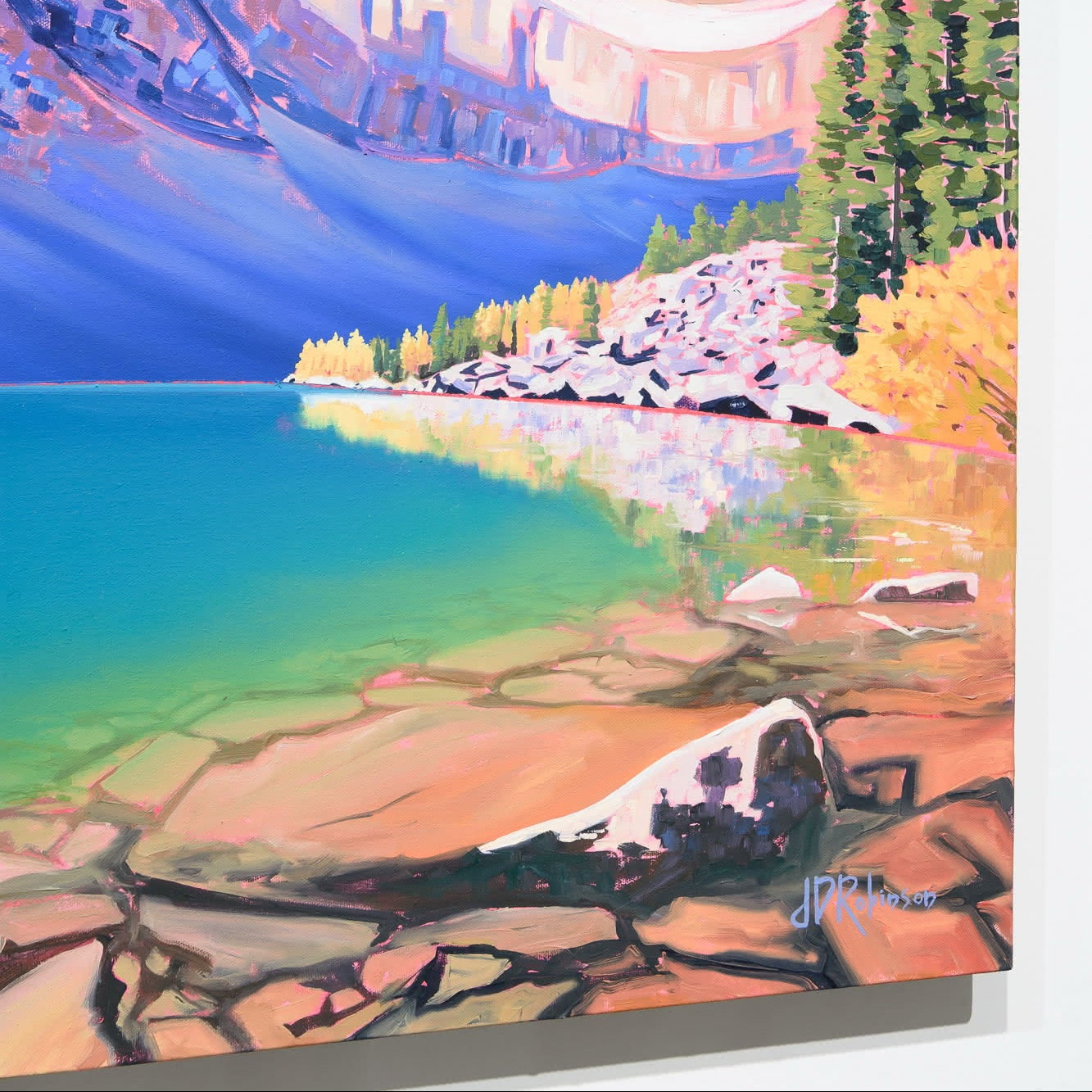 Lake Agnes | 24" x 30" Acrylic on Canvas Jenna D. Robinson