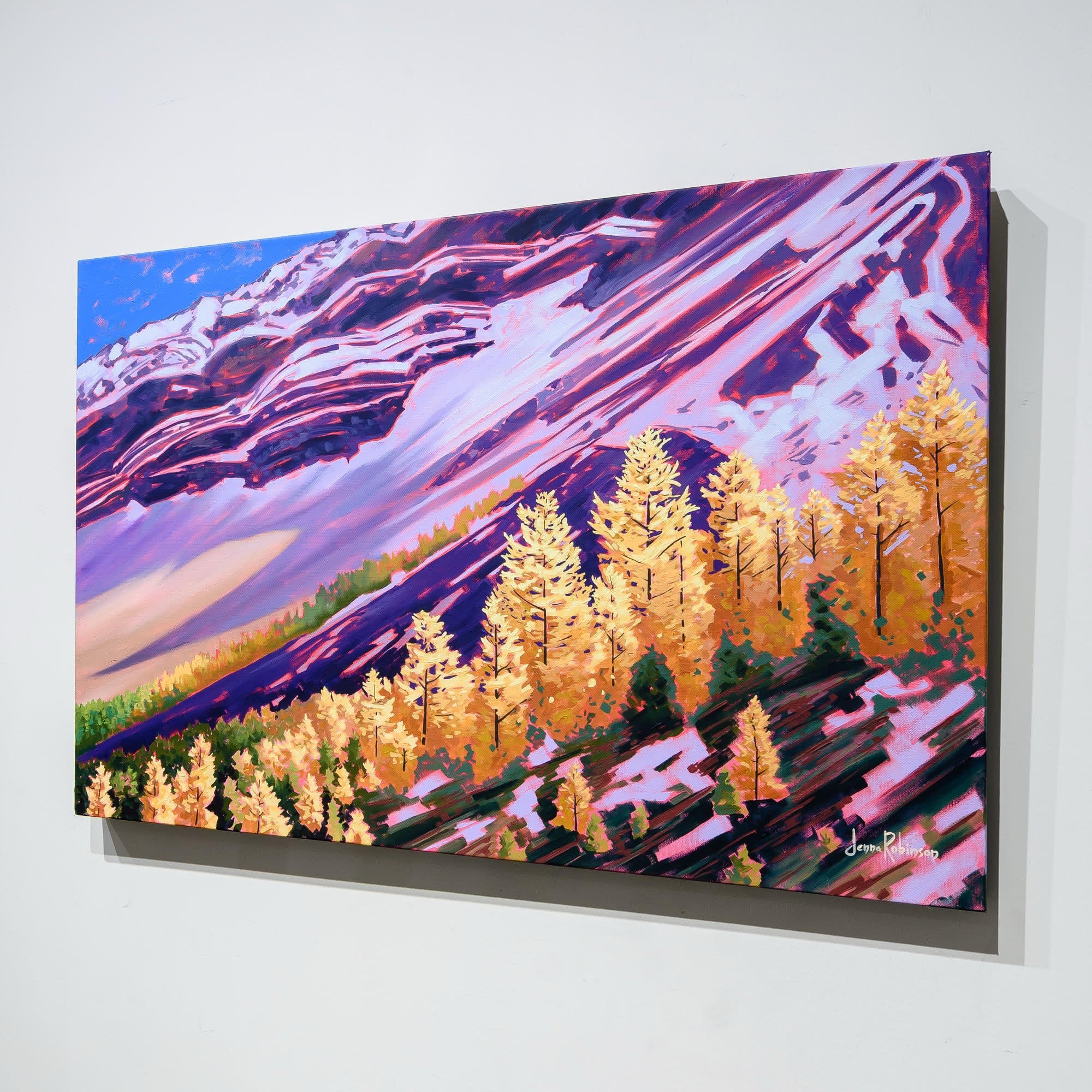 Larch Glow | 24" x 36" Acrylic on Canvas Jenna D. Robinson