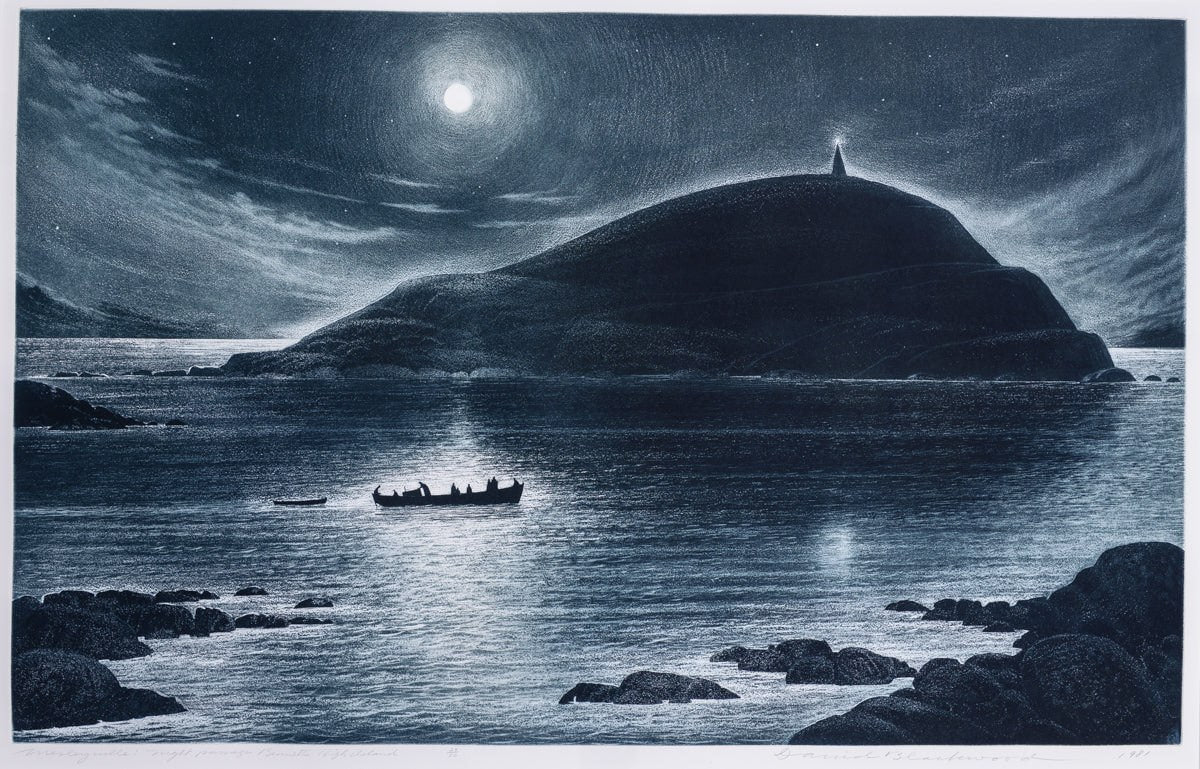 Bennett's High Island Trilogy | Etchings 29 of 50 | 19.75" x 31.75" Etching with Aquatint on Paper David Blackwood