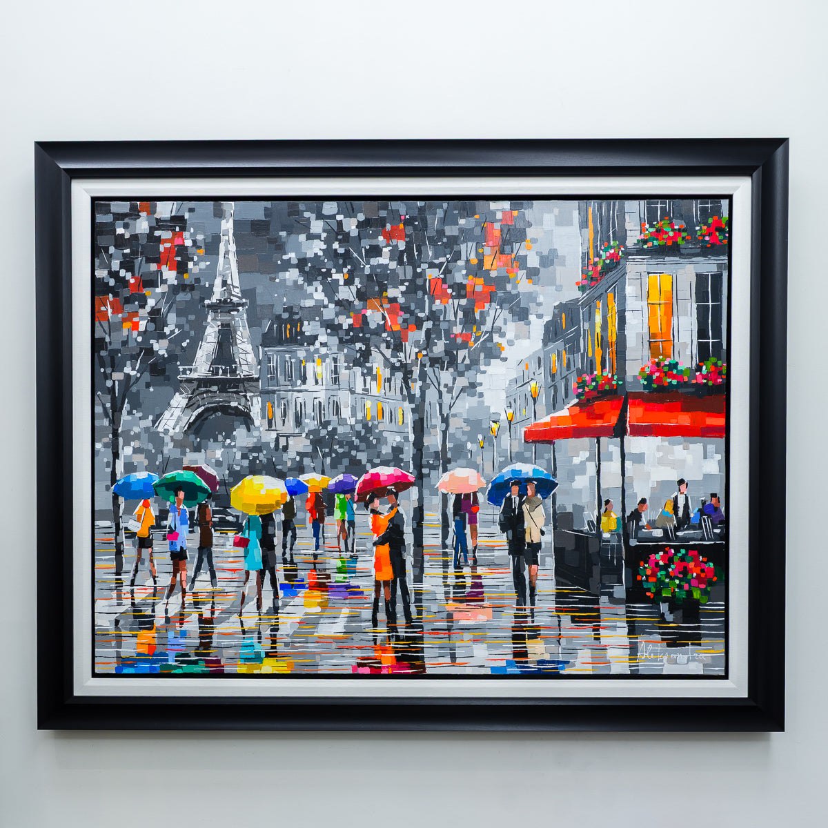 Parisian Rendezvous | 36" x 48" Acrylic on Canvas Aleksandra Savina