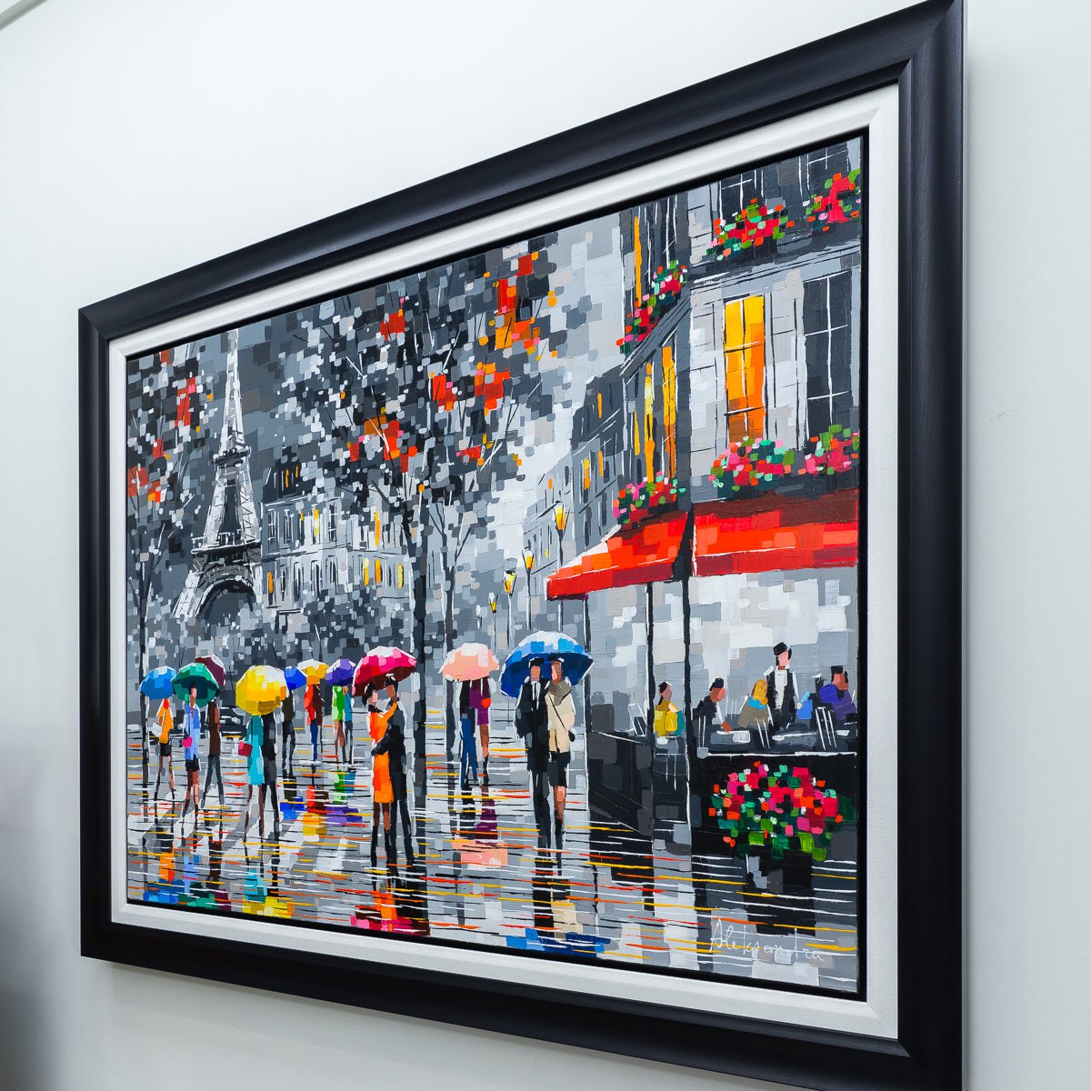 Parisian Rendezvous | 36" x 48" Acrylic on Canvas Aleksandra Savina