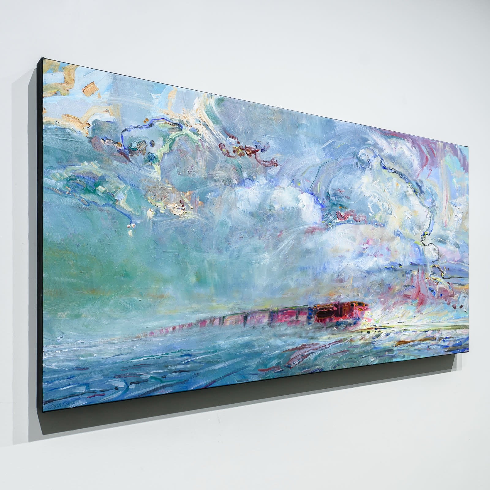 Snow Train | 20" x 36" Oil on Canvas Steve R. Coffey