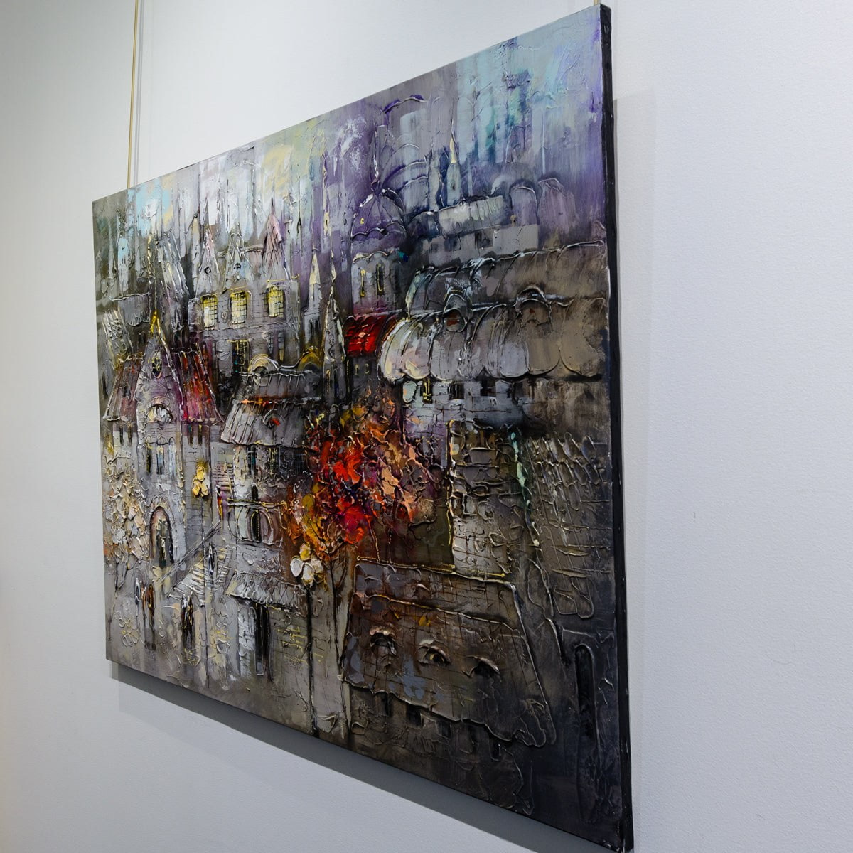 Rooftops | 36" x 48" Acrylic on Canvas Irene Gendelman