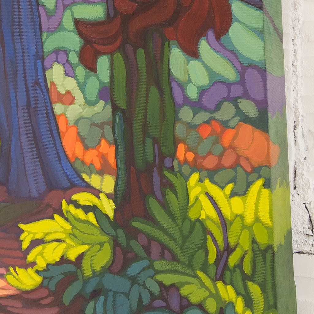 Nature's Tapestry | 16" x 16" Oil on Canvas Mary Ann Laing