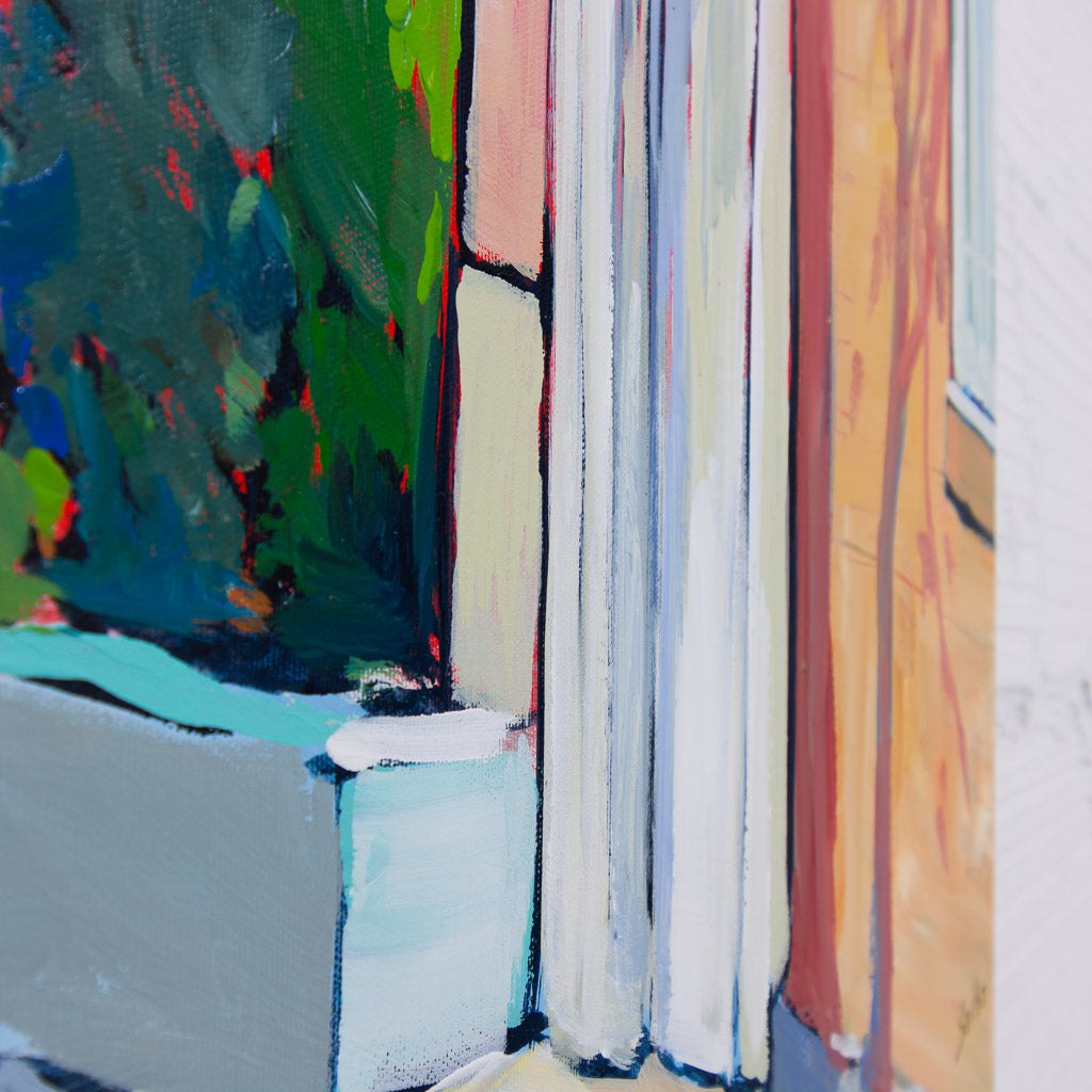 Warm Alley Autumn Breeze | 24" x 48" Acrylic on Canvas Sacha Barrette