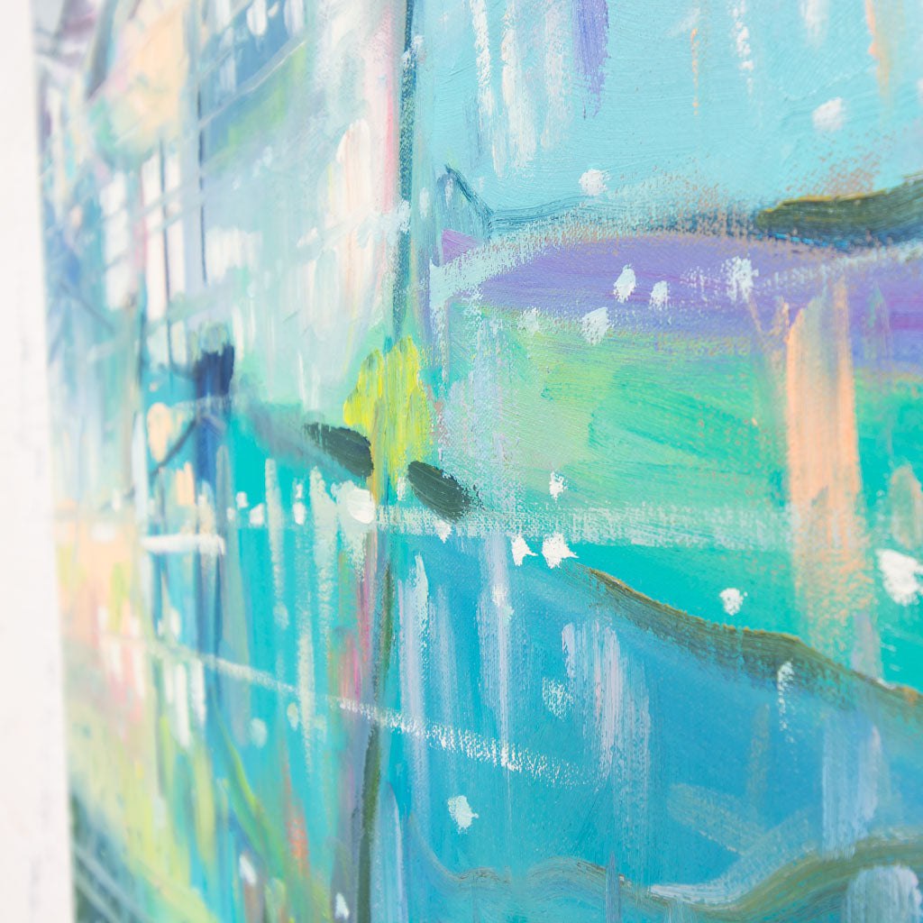 Mansons Lagoon XV - Diptych | 48" x 72" Oil on Canvas Naomi Cairns
