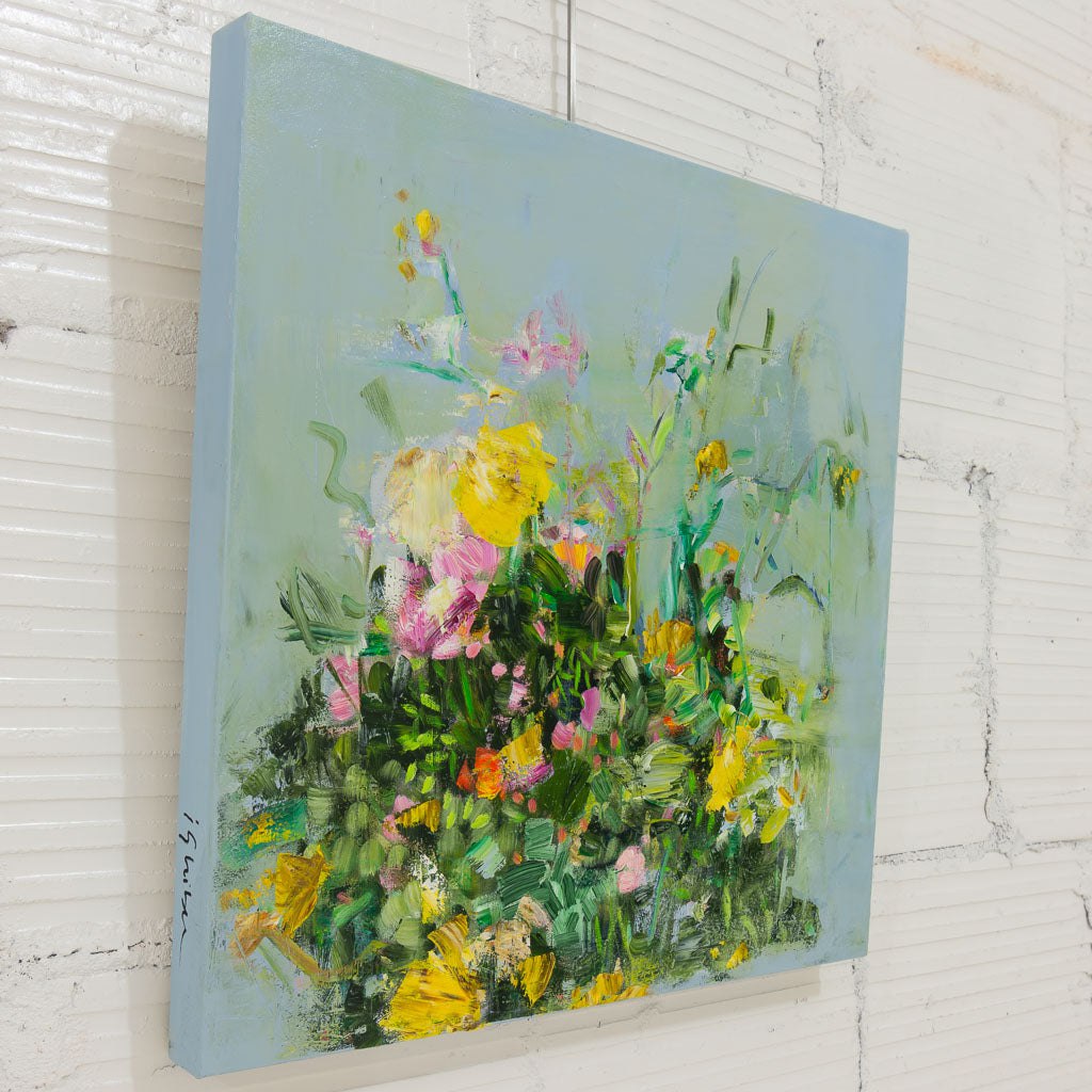 En toute vitesse | 20" x 20" Acrylic on Canvas Ilinca Ghibu