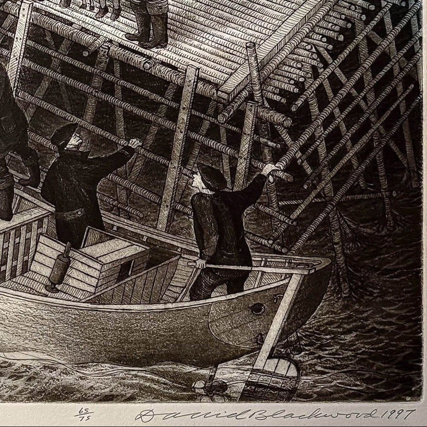 Visitation on Braggs Island | 1997 | Etching 65 of 75 Etching with Aquatint on Paper David Blackwood