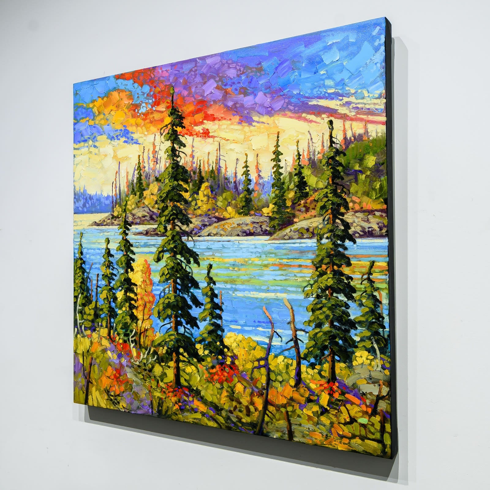 Wild Sky | 30" x 30" Oil on Canvas Rod Charlesworth