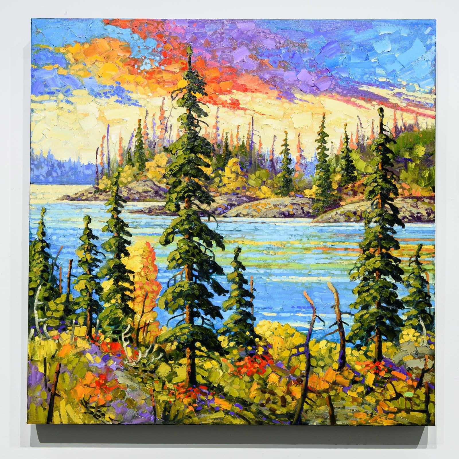 Wild Sky | 30" x 30" Oil on Canvas Rod Charlesworth