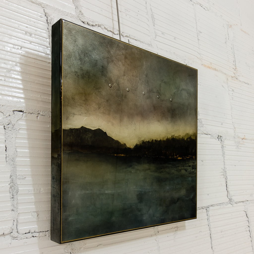 Dream Sequence | 21.5" x 21.5" mixed media on panel David Graff