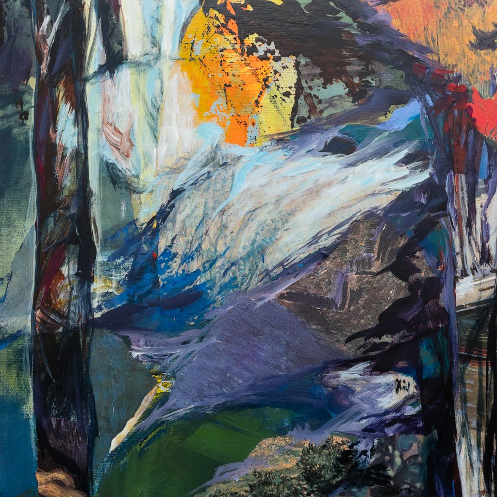 A Long Way Home | 48" x 12" Mixed Media on canvas Annabelle Marquis