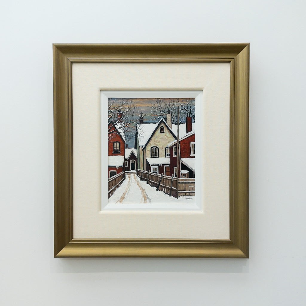 Lane to Wellesley Street | 12" x 10" Oil on Board John Kasyn