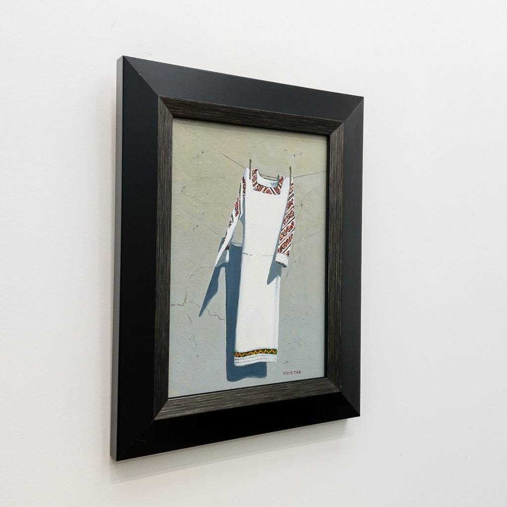 Baba wants me to wear this dress | 14" x 10" Oil on Canvas Peter Shostak