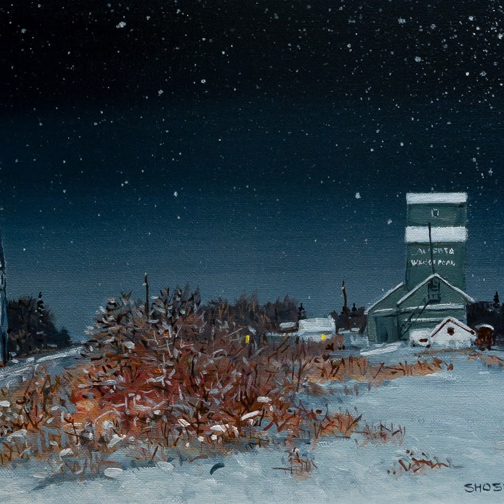 Prairie Town of Yesterday | 10" x 16" Oil on Canvas Peter Shostak