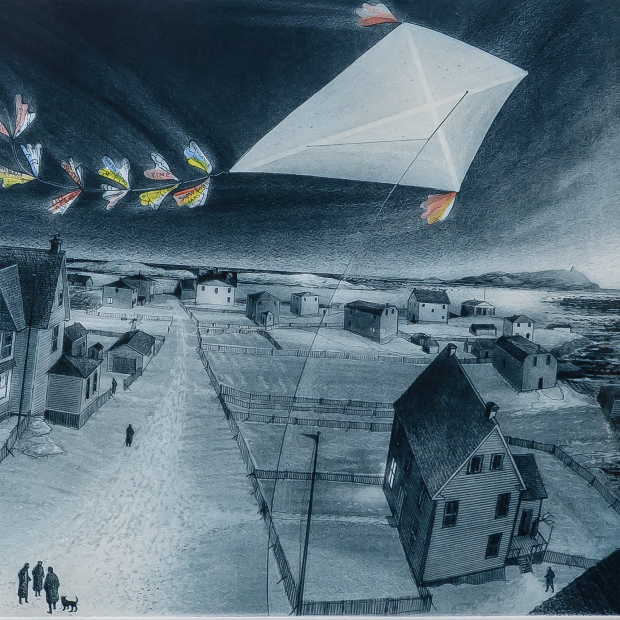 Cyril's Kite over Blackwoods Hill | Etching 67 of 75 Etching with Aquatint on Paper David Blackwood