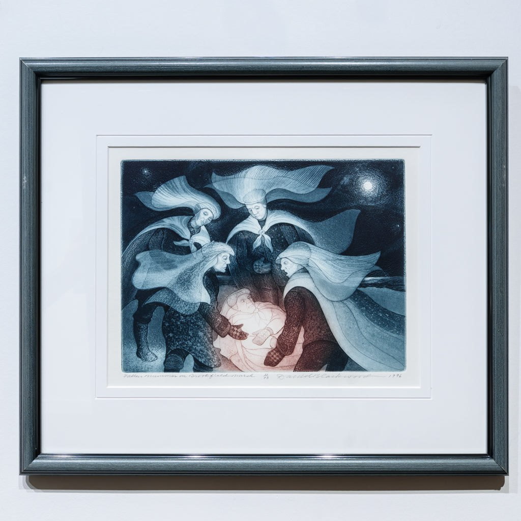 Fallen Mummer on Brookfield Marsh | Etching 11 of 75 | 1996 Etching with Aquatint on Paper David Blackwood