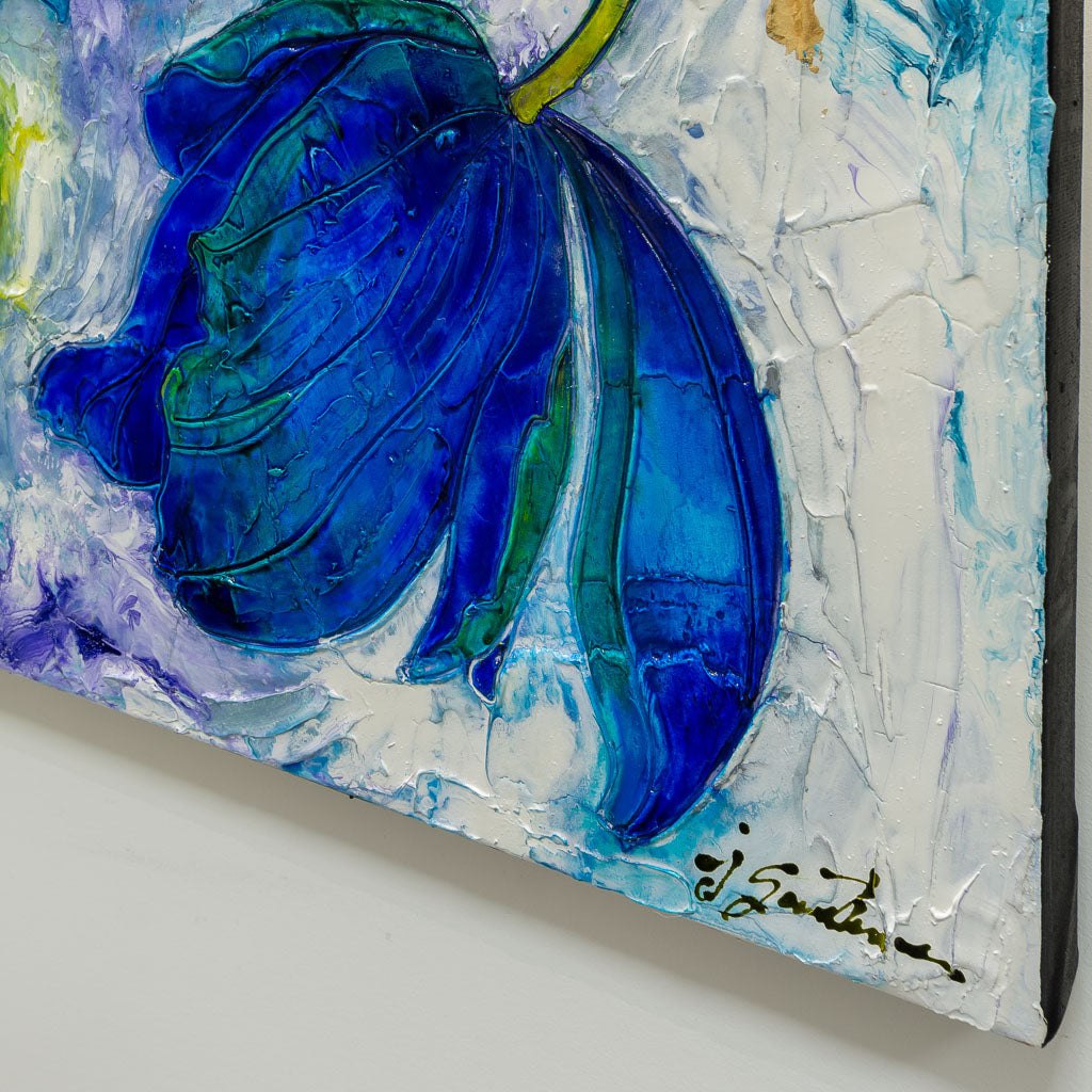Blue Mix and Match 1 | 24" x 24" Oil on Canvas Joanne Gauthier