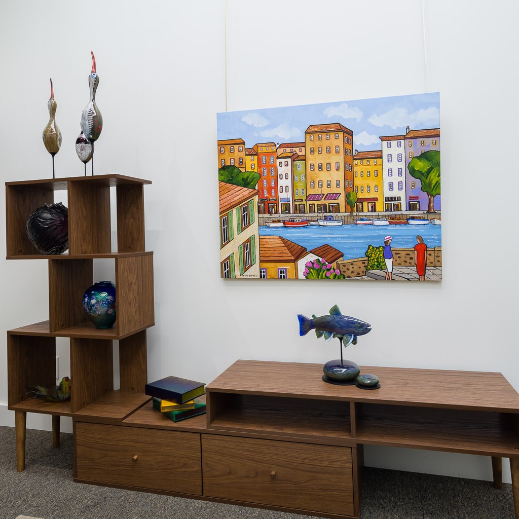 Walk in the Port | 32" x 40" Acrylic on Canvas Alain Bédard