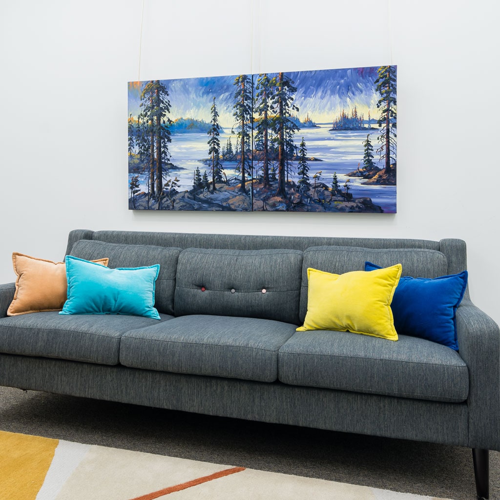 Northern Panorama (Diptych) | 30" x 60" Oil on Canvas Rod Charlesworth