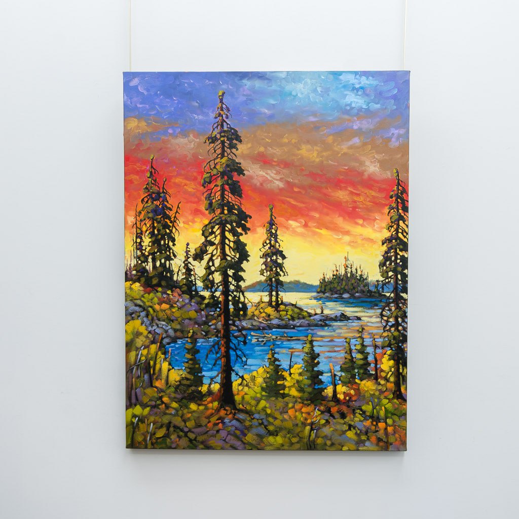 Red Sky in July | 40" x 30" Oil on Canvas Rod Charlesworth