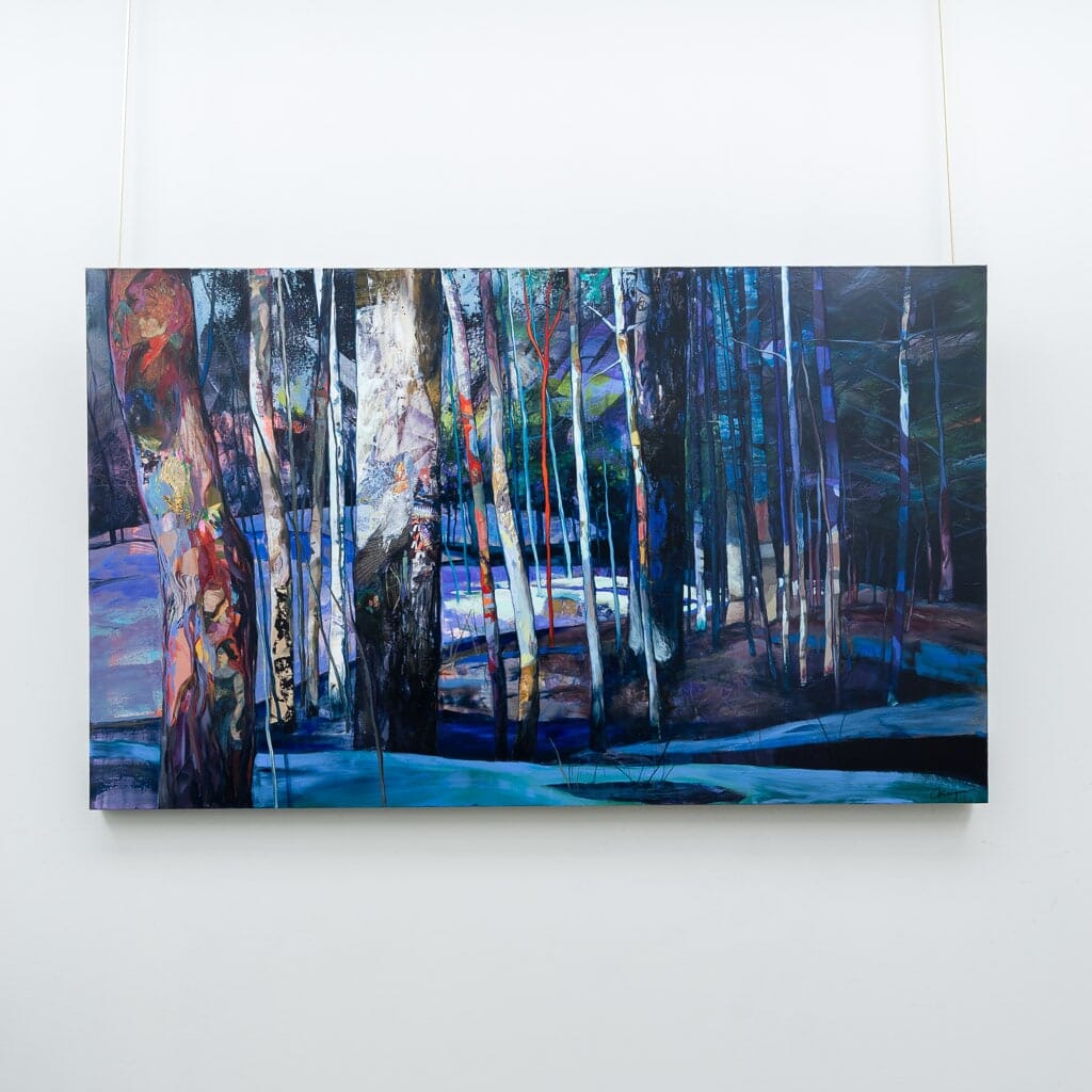 La forêt hercynienne | 36" x 60" Mixed Media on Canvas Annabelle Marquis