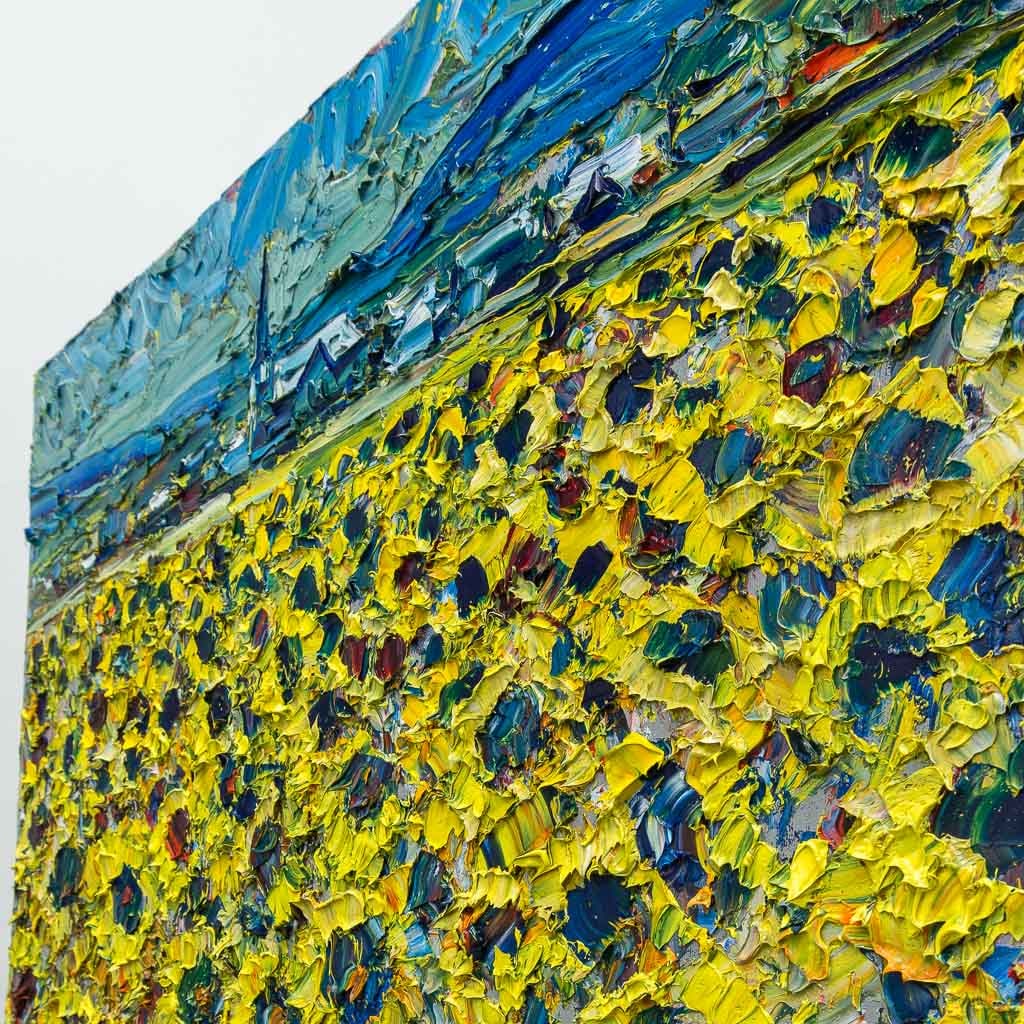 Champ de Tournesols | 30" x 40" Oil on Canvas Raynald Leclerc