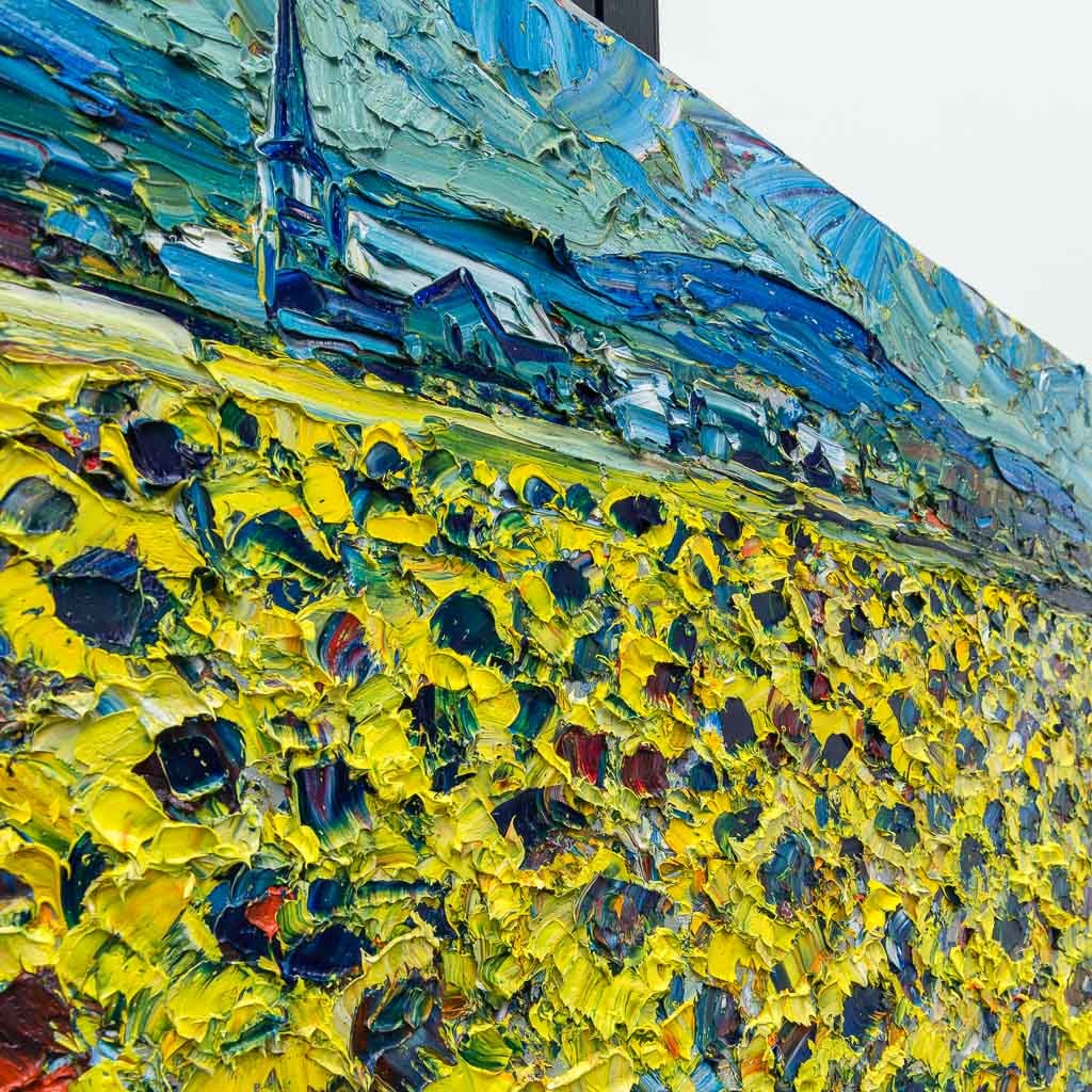 Champ de Tournesols | 30" x 40" Oil on Canvas Raynald Leclerc
