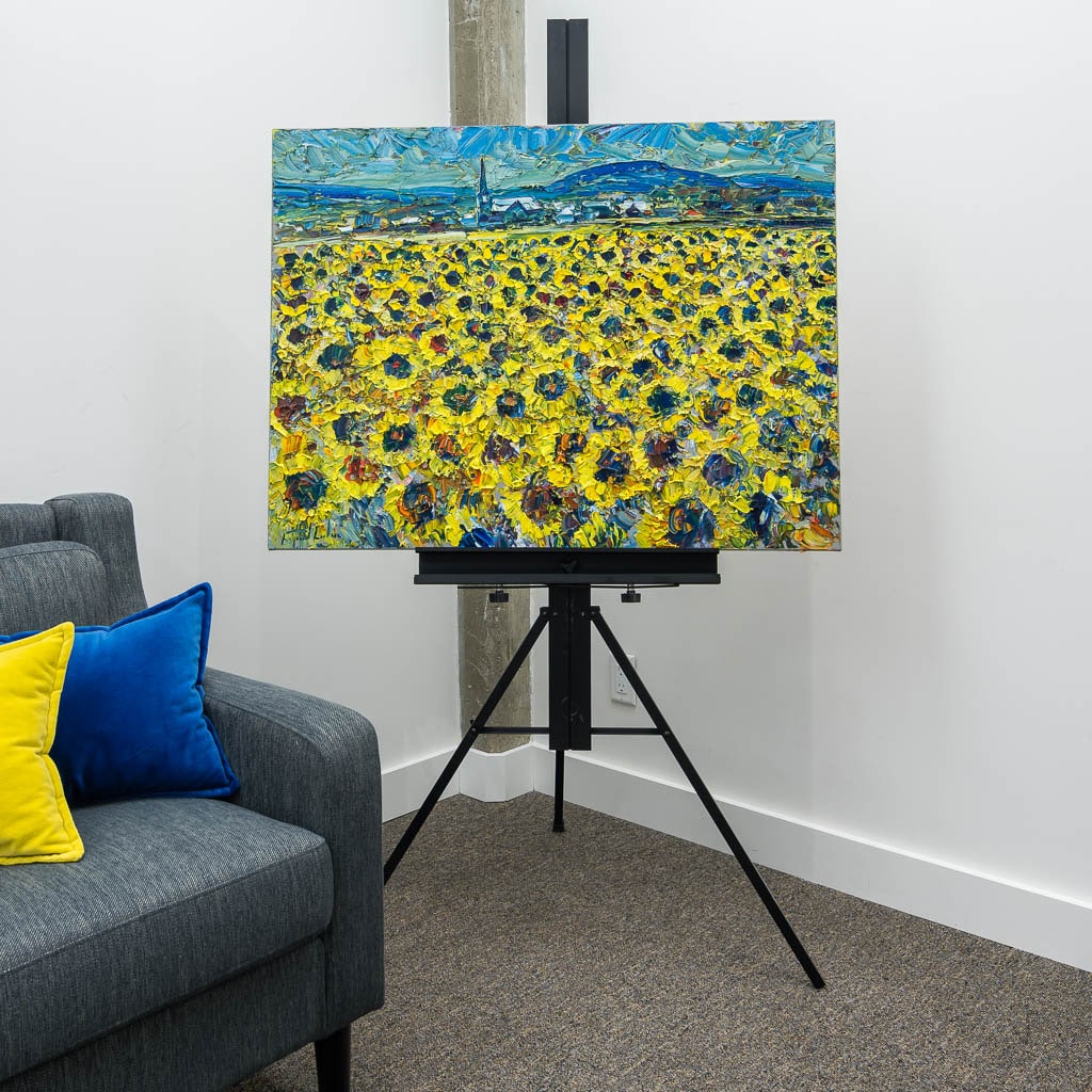 Champ de Tournesols | 30" x 40" Oil on Canvas Raynald Leclerc
