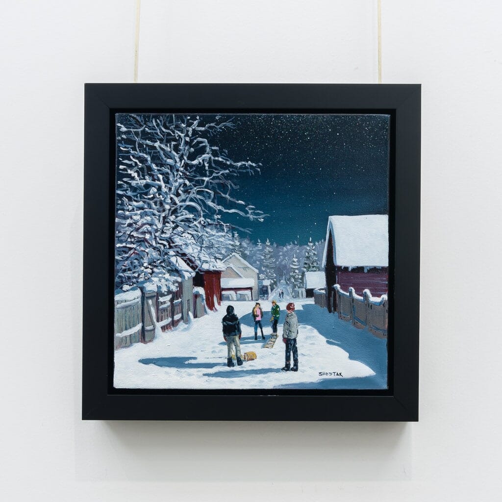 Maybe after we warm up | 12" x 12" Oil on Canvas Peter Shostak