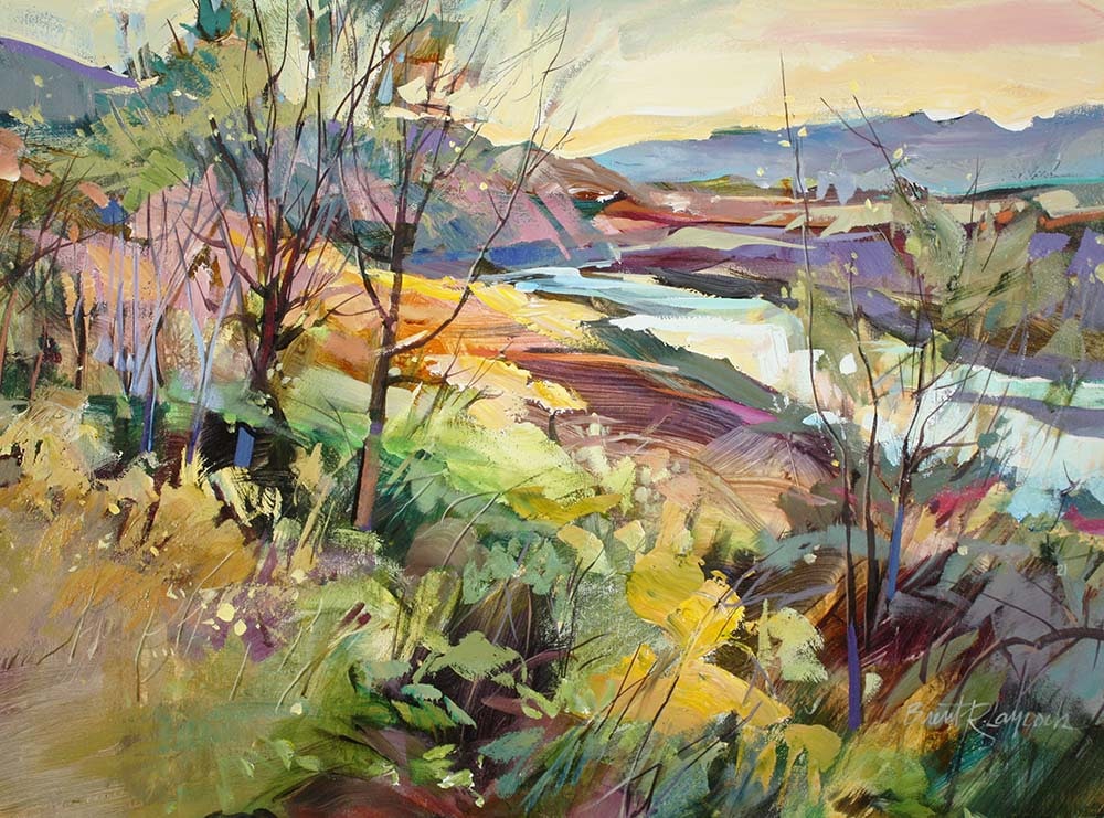 On the Banks of the Highwood | 18" x 24" Acrylic on Canvas Brent Laycock RCA