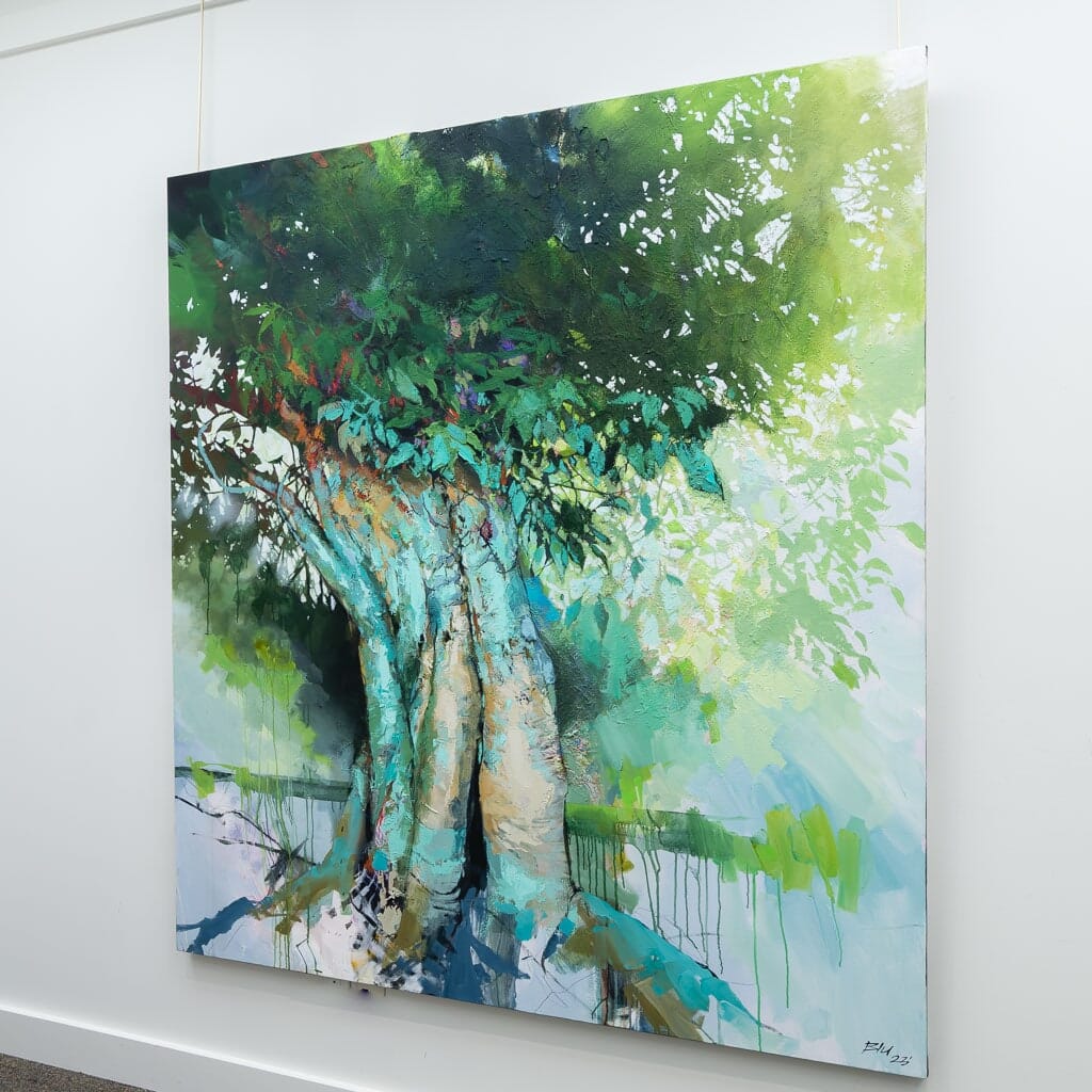Pillar | 72" x 66" Acrylic & Mixed Media on Canvas Blu Smith