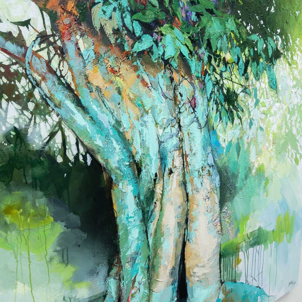 Pillar | 72" x 66" Acrylic & Mixed Media on Canvas Blu Smith