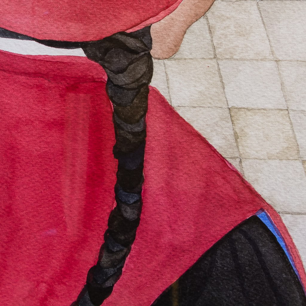 Shangrilila Lady | 28" x 21" Watercolour Irene Klar