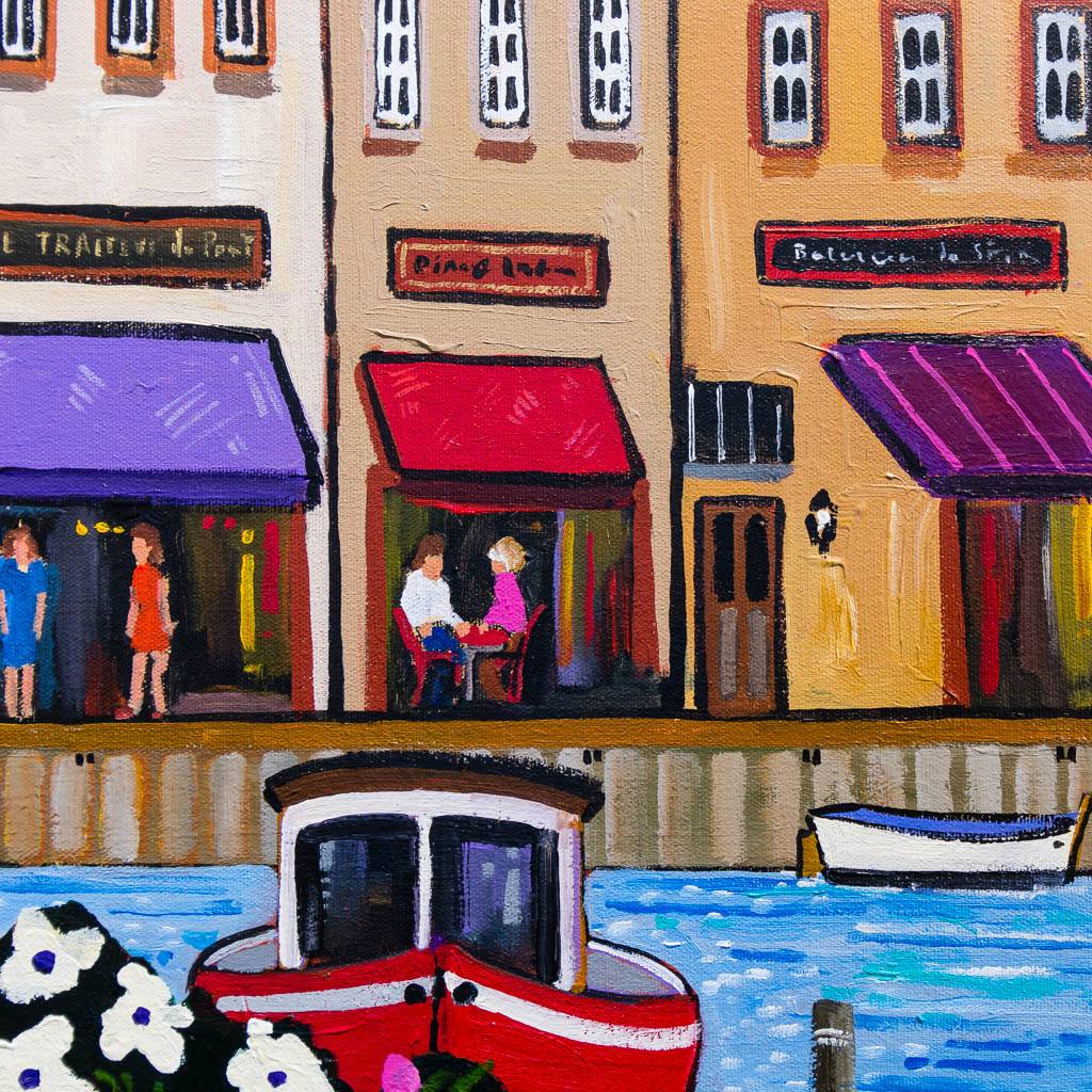 The Port Tour | 36" x 18" Acrylic on Canvas Alain Bédard