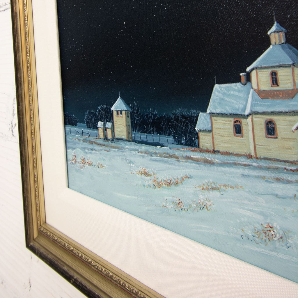 This summer we repainted our church | 16" x 24" Oil on Canvas Peter Shostak