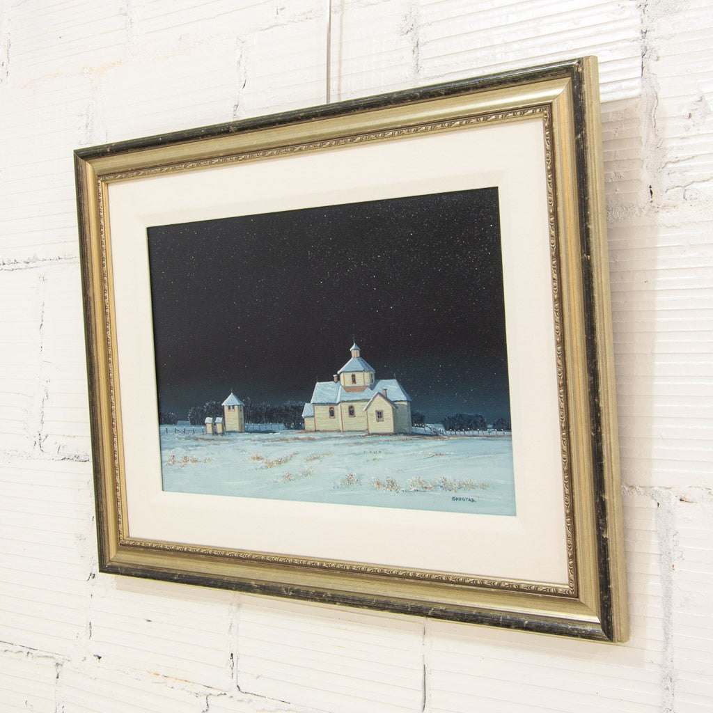 This summer we repainted our church | 16" x 24" Oil on Canvas Peter Shostak