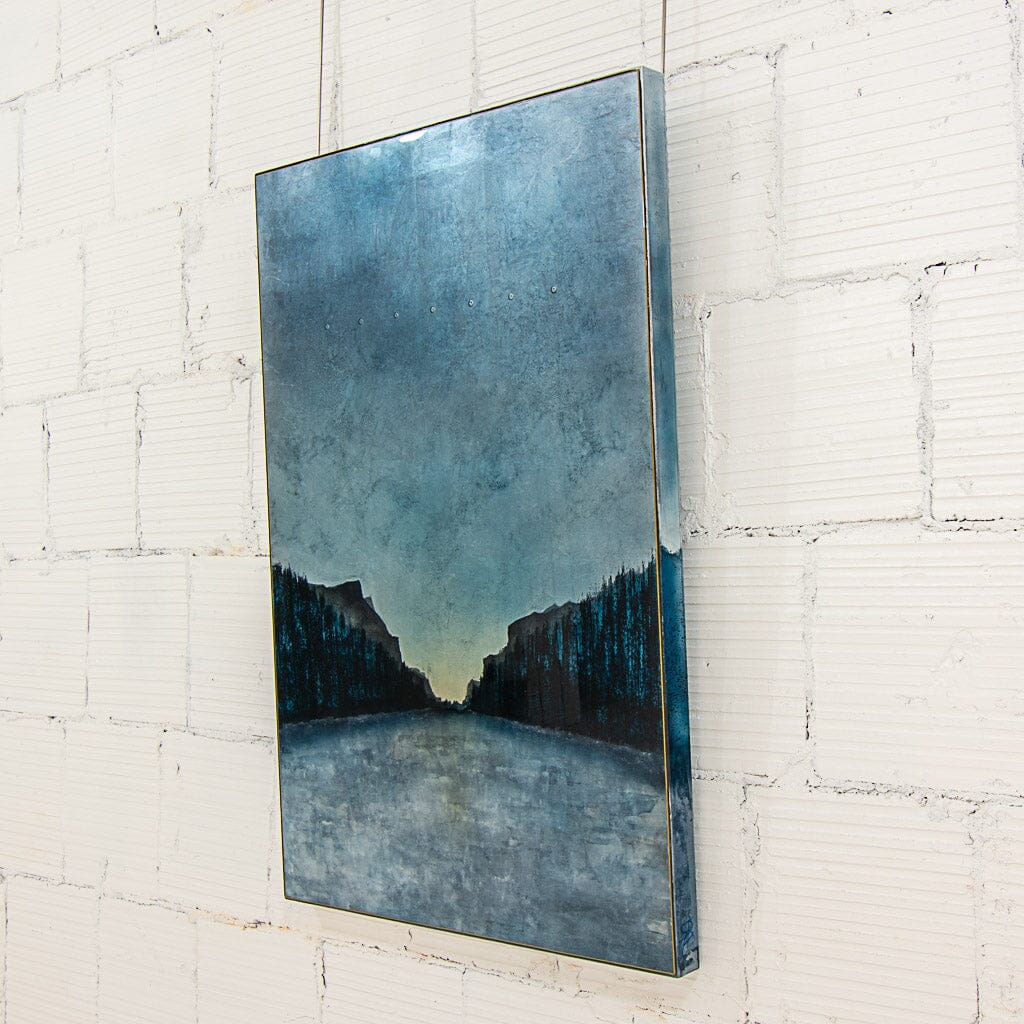 Distant Vantage | 46.5" x 30.5" mixed media on panel David Graff