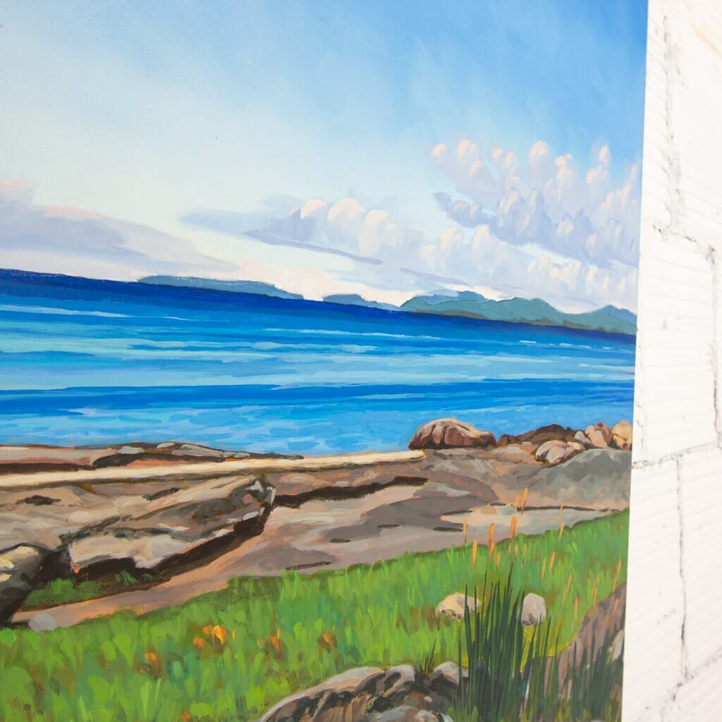 July | 36" x 84" Acrylic on Canvas Steven Armstrong